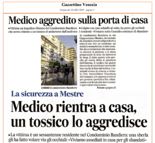 Clicca per accedere all'articolo Vivere nella violenza: medico aggredito nel suo condominio mentre rientra a casa 