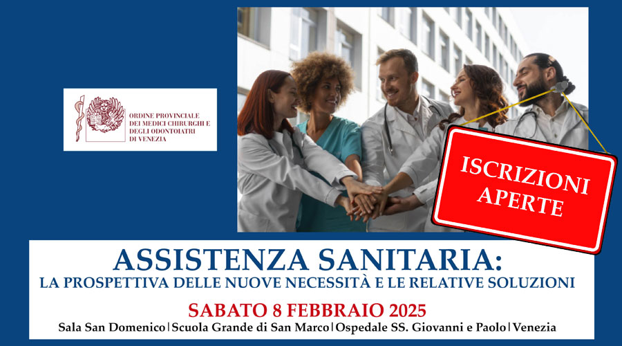 Clicca per accedere all'articolo Il futuro dell'assistenza sanitaria: convegno di rilevanza nazionale l'8 febbraio a Venezia