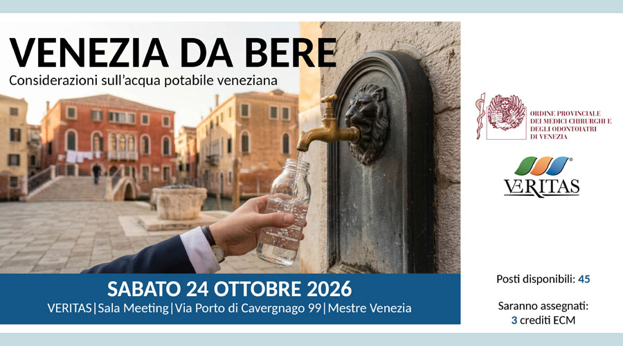 Clicca per accedere all'articolo Venezia da bere: il 24 ottobre un convegno sull'acqua potabile in collaborazione con Veritas