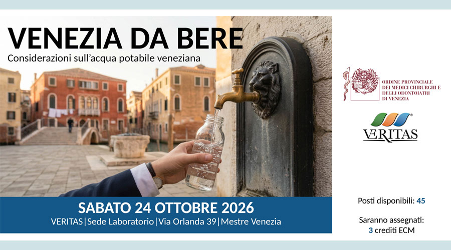 Clicca per accedere all'articolo Venezia da bere: il 24 ottobre un convegno sull'acqua potabile in collaborazione con Veritas