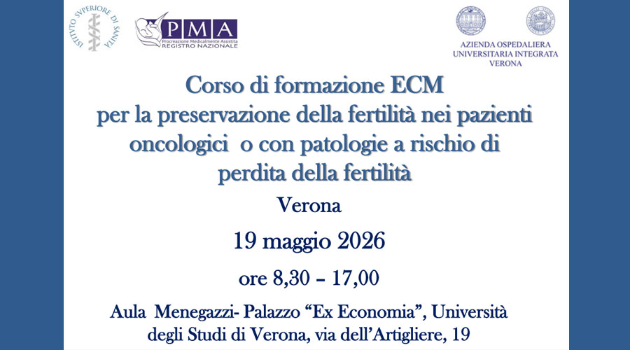 Clicca per accedere all'articolo Preservazione della fertilità nei pazienti oncologici o con patologie a rischio di perderla_Corso ISS_19 Maggio 2026