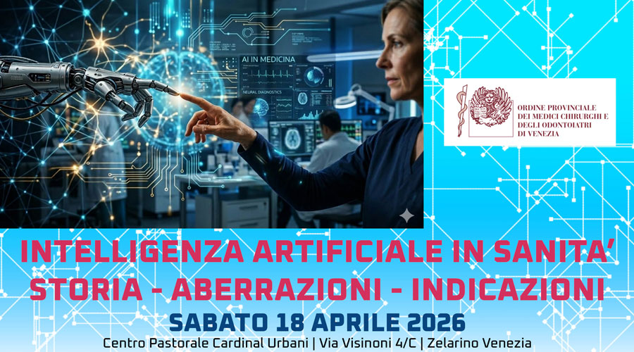 Clicca per accedere all'articolo L'intelligenza artificiale in sanità tra sfide e rischi: un nuovo convegno dell'Ordine ad aprile