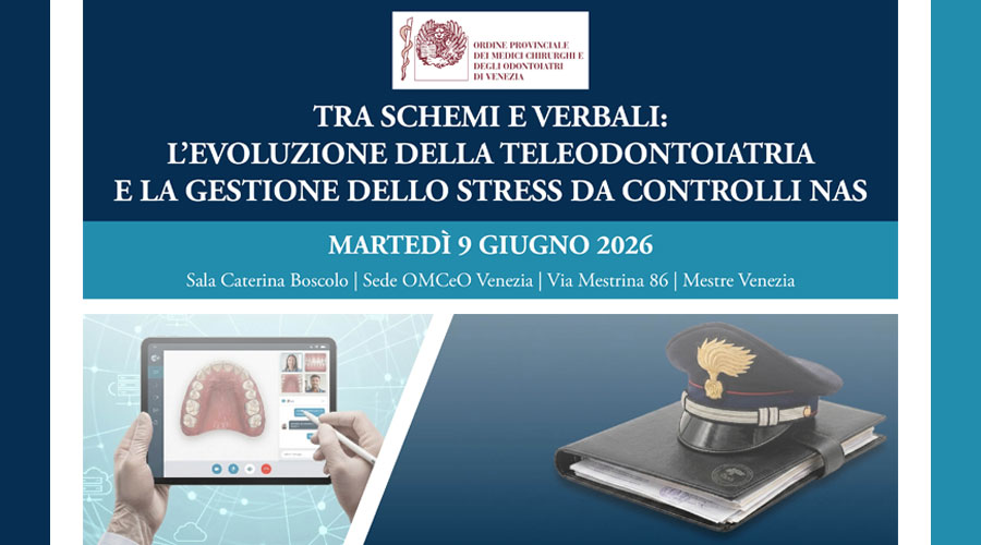 Clicca per accedere all'articolo Tra teleodontoiatria e controlli del NAS: il 9 giugno una serata speciale dedicata ai dentisti