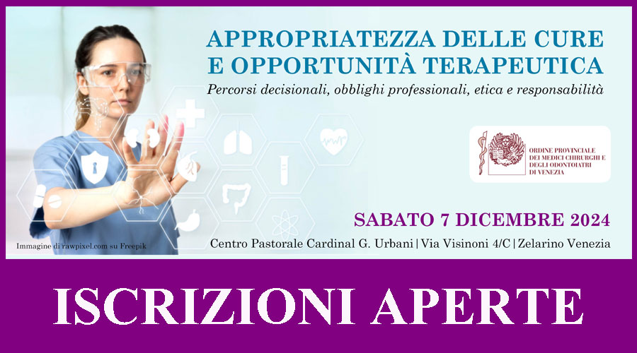 Clicca per accedere all'articolo "Appropriatezza delle cure e opportunità terapeutica. Percorsi decisionali, obblighi professionali, etica e responsabilità"_7 Dicembre 2024