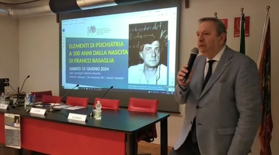 Clicca per accedere all'articolo Da Basaglia alle psicosi moderne: il Tg Sanità FNOMCeO dedica spazio al nostro convegno
