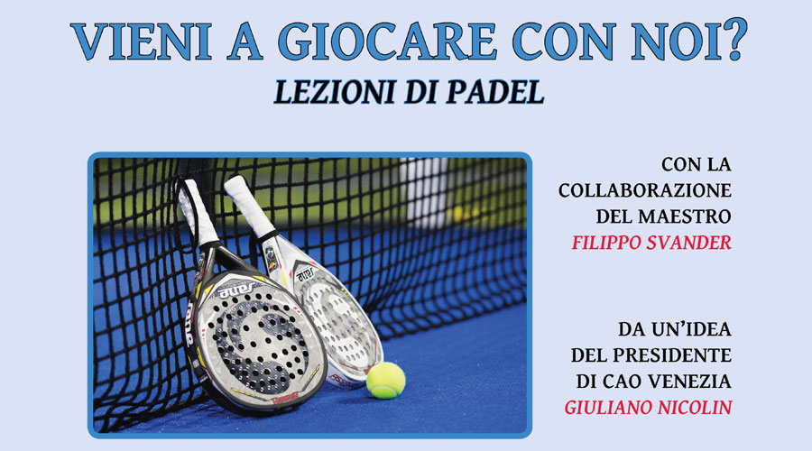 Clicca per accedere all'articolo Stare insieme al di là del lavoro, la proposta del presidente Nicolin: lezioni di padel per gli iscritti