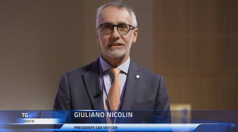 Clicca per accedere all'articolo Premio Eccellenze dell'Informazione Scientifica: i presidenti Leoni e Nicolin sul Tg Sanità