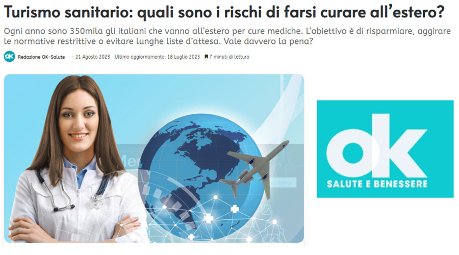 Clicca per accedere all'articolo Andare all'estero per curarsi, Leoni: «Attenzione: un prezzo basso può significare minore qualità»