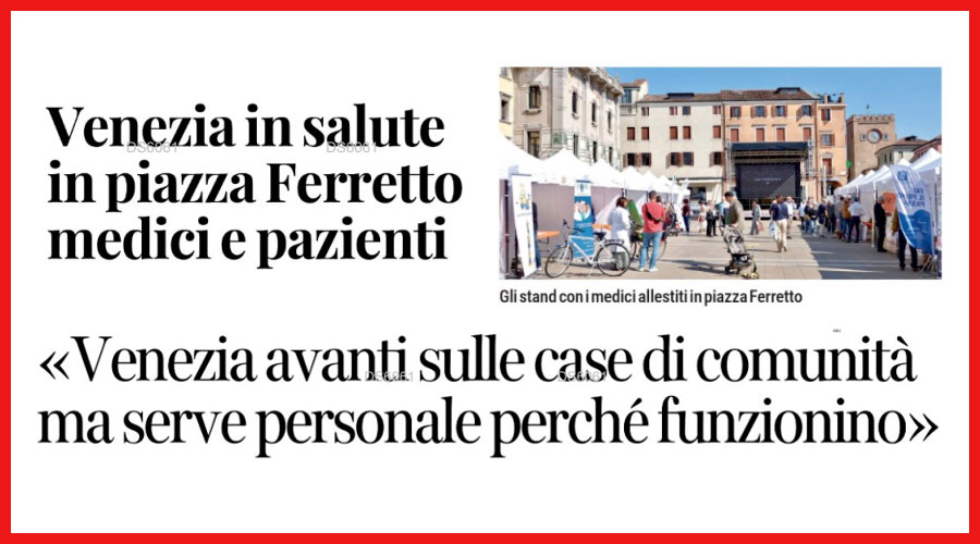 Clicca per accedere all'articolo La rivoluzione delle Case della Comunità: la stampa locale racconta Venezia in Salute