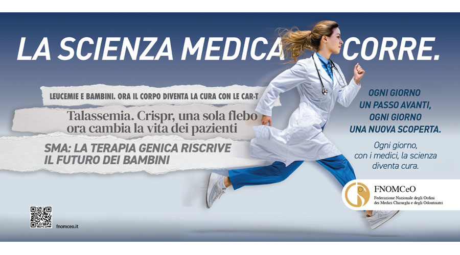 Clicca per accedere all'articolo La scienza medica corre: la nuova campagna della FNOMCeO che unisce scoperte e cure