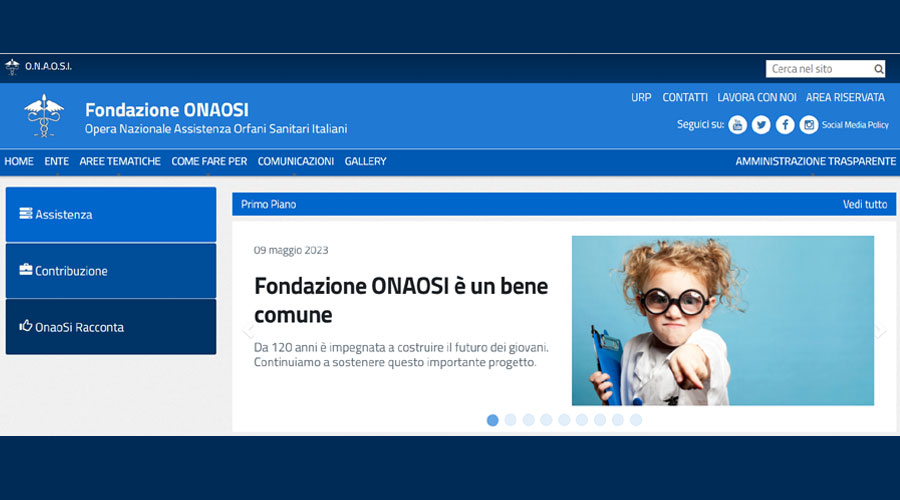 Clicca per accedere all'articolo Fondazione ONAOSI: la scadenza per il rinnovo della quota 2025 è il prossimo il 31 marzo