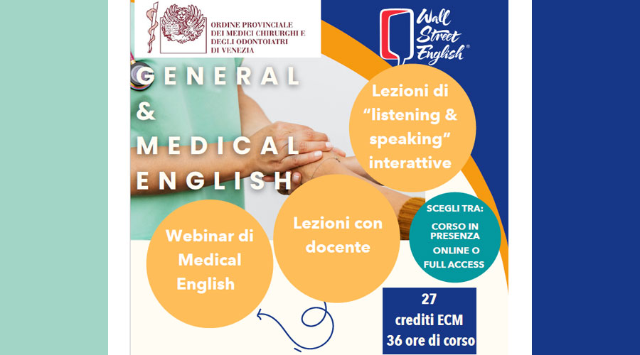 Clicca per accedere all'articolo Tornano i corsi di inglese, accreditati ECM, con Wall Street English: adesioni entro il 21 settembre