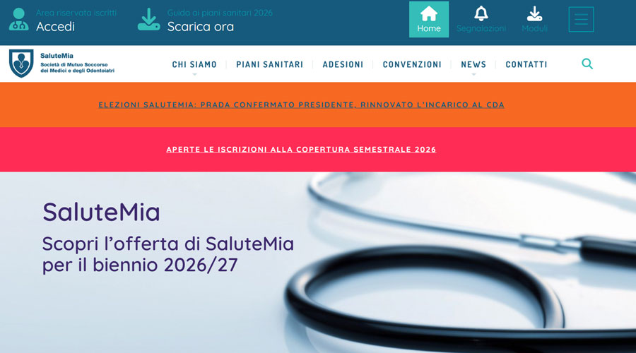 Clicca per accedere all'articolo SaluteMia: adesioni per la copertura semestrale 2026 con iscrizione gratuita a FondoSanità