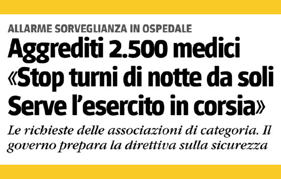 Clicca per accedere all'articolo Aggressioni in corsia, Leoni: «Servono deterrenza, pronto intervento e certezza della pena»