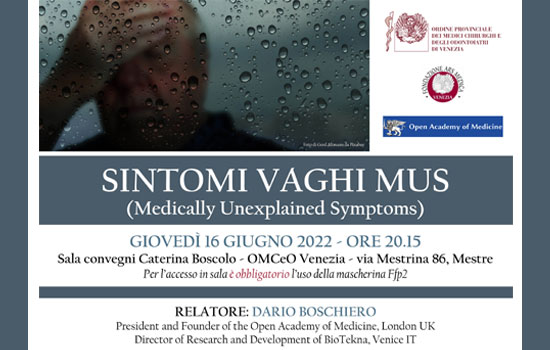 Clicca per accedere all'articolo Sintomi vaghi (MUS): il dottor Boschiero torna a parlarne all'Ordine