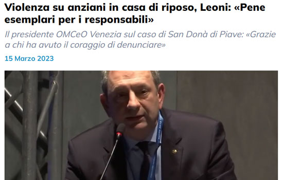 Clicca per accedere all'articolo La vicinanza dell'Ordine agli anziani vittime di abusi. La rassegna stampa