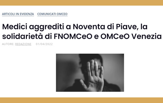 Clicca per accedere all'articolo Solidarietà ai colleghi di Noventa: la rassegna stampa