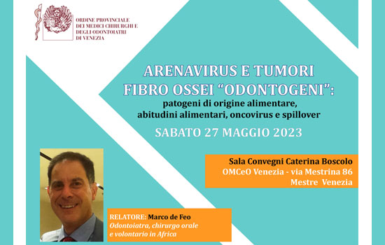 Clicca per accedere all'articolo Arenavirus e tumori fibro ossei odontogeni: sabato all'Ordine il dottor De Feo