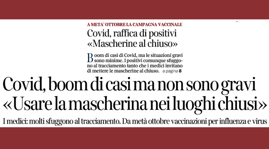 Clicca per accedere all'articolo Contagi Covid in aumento, Scassola consiglia cautela: «Nei luoghi chiusi e affollati, usate la mascherina»