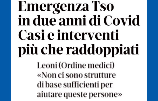 Clicca per accedere all'articolo Emergenza psichiatrica, Leoni: «Mancano le strutture»