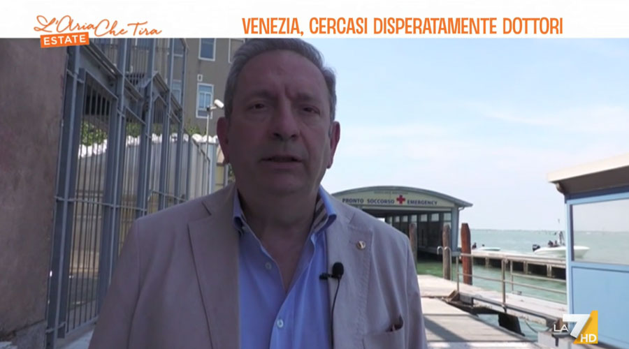 Clicca per accedere all'articolo Venezia zona disagiata, Leoni a La7: «Benefit anche ai medici residenti e agli ospedalieri»