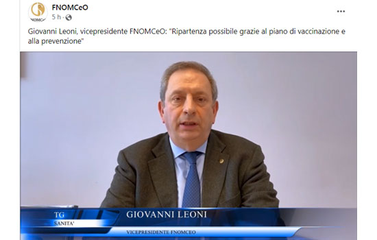 Clicca per accedere all'articolo Leoni: «Ripartenza possibile grazie ai vaccini e al Green Pass»