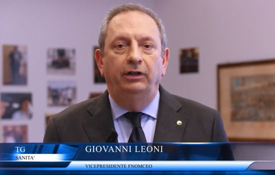 Clicca per accedere all'articolo La morte di De Pascale: l'omaggio del presidente Leoni sul Tg Sanità FNOMCeO