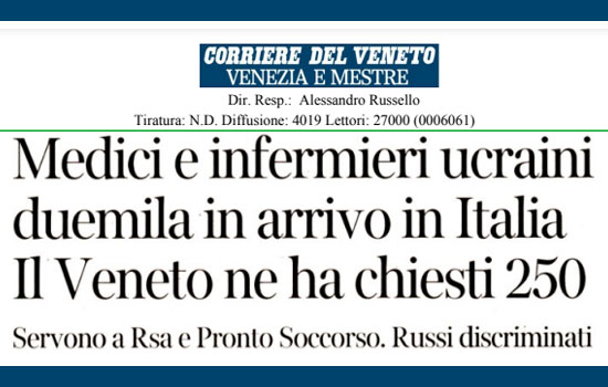 Clicca per accedere all'articolo Leoni: «Pronto a lavorare con i colleghi ucraini»