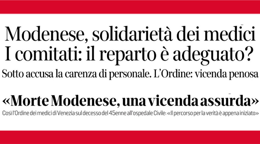 Clicca per accedere all'articolo Caso Modenese, i quotidiani rilanciano le parole del presidente Leoni. La rassegna stampa