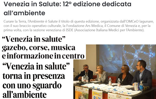 Clicca per accedere all'articolo Venezia in Salute trova spazio sulla stampa locale